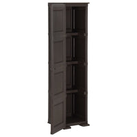Thumbnail for Kunststoffschrank 40x43x164 cm Holzdesign Braun