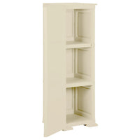 Thumbnail for Kunststoffschrank 40x43x125 cm Holzdesign Angora-Weiß