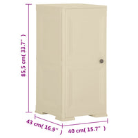 Thumbnail for Kunststoffschrank 40x43x85,5 cm Holzdesign Angora-Weiß