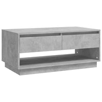 Thumbnail for Couchtisch Betongrau 102,5x55x44 cm Holzwerkstoff
