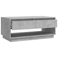 Thumbnail for Couchtisch Betongrau 102,5x55x44 cm Holzwerkstoff
