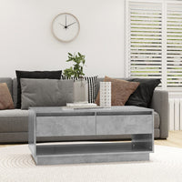 Thumbnail for Couchtisch Betongrau 102,5x55x44 cm Holzwerkstoff
