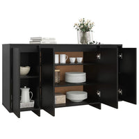 Thumbnail for Sideboard Schwarz 135x41x75 cm Holzwerkstoff