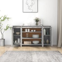 Thumbnail for Sideboard Betongrau 135x41x75 cm Holzwerkstoff