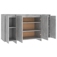 Thumbnail for Sideboard Betongrau 135x41x75 cm Holzwerkstoff