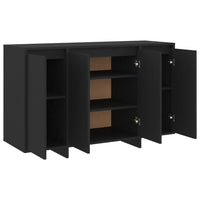 Thumbnail for Sideboard Schwarz 120x41x75 cm Holzwerkstoff