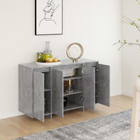Thumbnail for Sideboard Betongrau 120x41x75 cm Holzwerkstoff