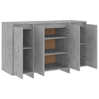 Thumbnail for Sideboard Betongrau 120x41x75 cm Holzwerkstoff
