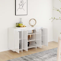Thumbnail for Sideboard Hochglanz-Weiß 120x41x75 cm Holzwerkstoff