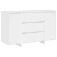 Thumbnail for Sideboard mit 3 Schubladen Weiß 120x41x75 cm Holzwerkstoff