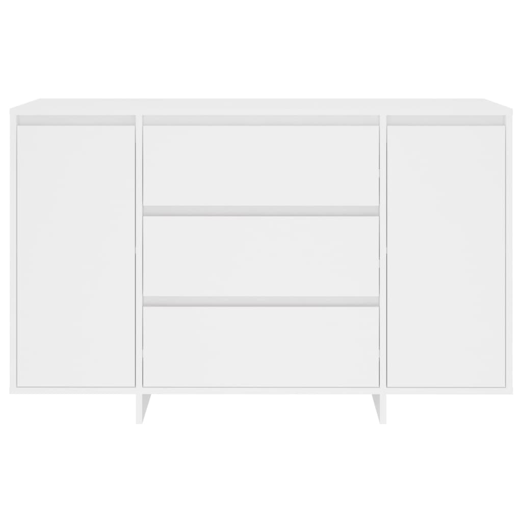 Sideboard mit 3 Schubladen Weiß 120x41x75 cm Holzwerkstoff