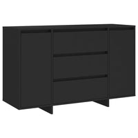 Thumbnail for Sideboard mit 3 Schubladen Schwarz 120x41x75 cm Holzwerkstoff