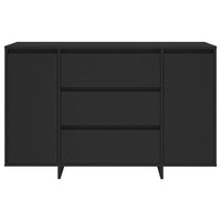 Thumbnail for Sideboard mit 3 Schubladen Schwarz 120x41x75 cm Holzwerkstoff