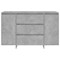 Thumbnail for Sideboard mit 3 Schubladen Betongrau 120x41x75 cm Holzwerkstoff