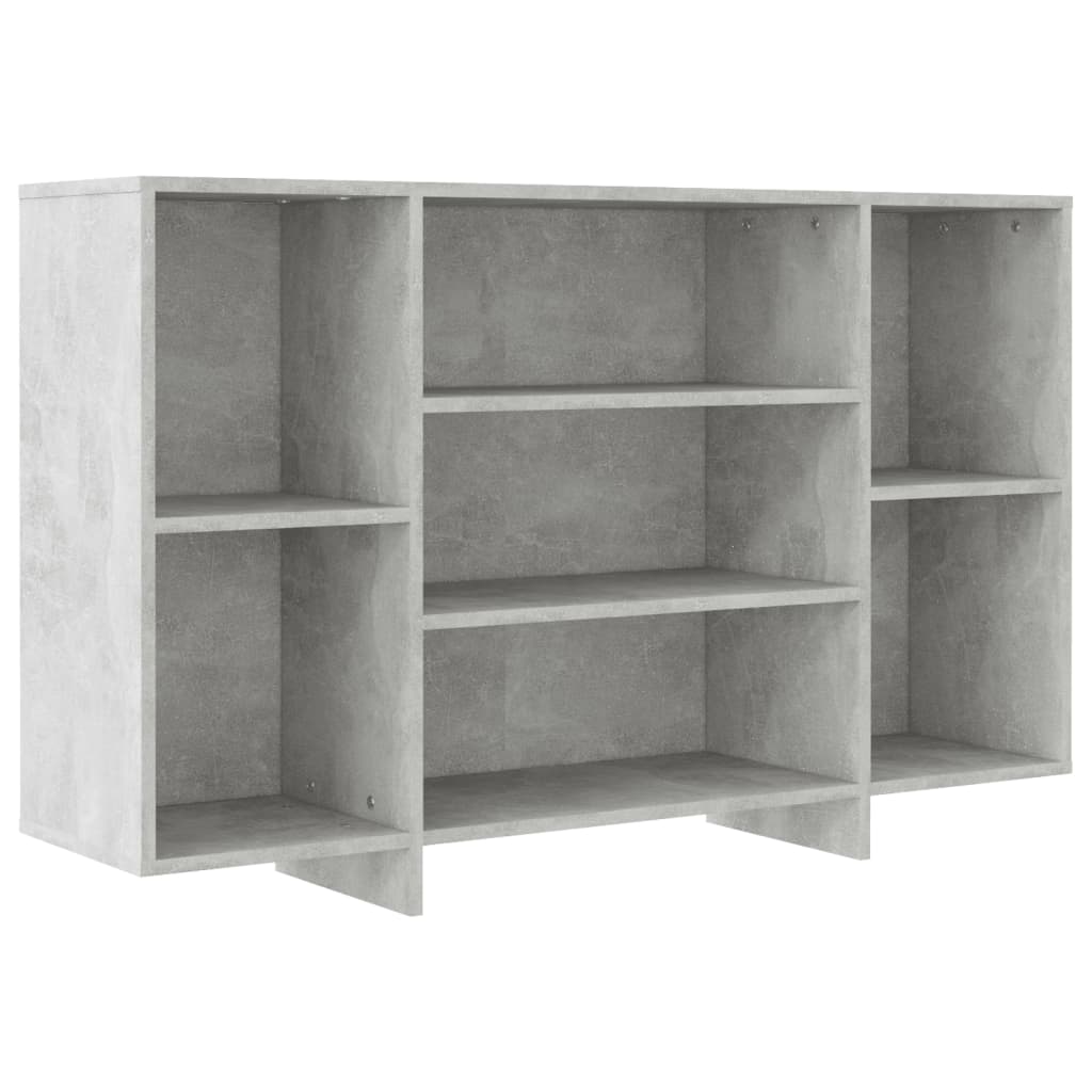 Sideboard Betongrau 120x30x75 cm Holzwerkstoff