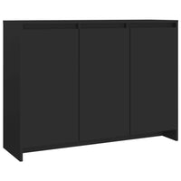 Thumbnail for Sideboard Schwarz 102x33x75 cm Holzwerkstoff