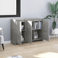 Thumbnail for Sideboard Betongrau 102x33x75 cm Holzwerkstoff