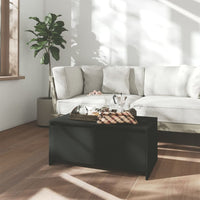 Thumbnail for Couchtisch Schwarz 90x50x41,5 cm Holzwerkstoff