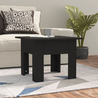 Thumbnail for Couchtisch Schwarz 55x55x42 cm Holzwerkstoff