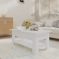 Thumbnail for Couchtisch Weiß 102x55x42 cm Holzwerkstoff