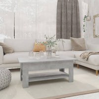 Thumbnail for Couchtisch Betongrau 102x55x42 cm Holzwerkstoff