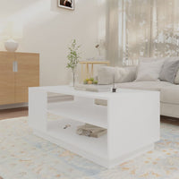 Thumbnail for Couchtisch Weiß 102x55x43 cm Holzwerkstoff