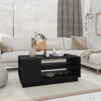 Thumbnail for Couchtisch Schwarz 102x55x43 cm Holzwerkstoff
