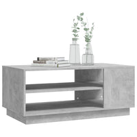 Thumbnail for Couchtisch Betongrau 102x55x43 cm Holzwerkstoff