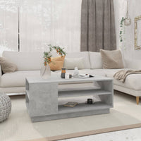 Thumbnail for Couchtisch Betongrau 102x55x43 cm Holzwerkstoff