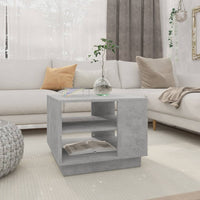 Thumbnail for Couchtisch Betongrau 55x55x43 cm Holzwerkstoff