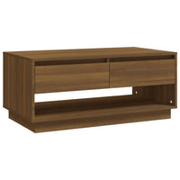 Thumbnail for Couchtisch Braun Eichen-Optik 102,5x55x44 cm Holzwerkstoff