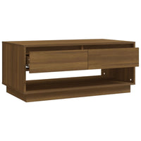 Thumbnail for Couchtisch Braun Eichen-Optik 102,5x55x44 cm Holzwerkstoff