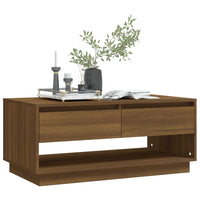 Thumbnail for Couchtisch Braun Eichen-Optik 102,5x55x44 cm Holzwerkstoff