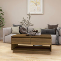 Thumbnail for Couchtisch Braun Eichen-Optik 102,5x55x44 cm Holzwerkstoff