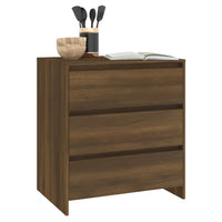 Thumbnail for Sideboard Braun Eichen-Optik 70x41x75 cm Holzwerkstoff