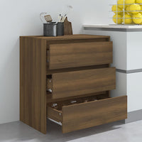 Thumbnail for Sideboard Braun Eichen-Optik 70x41x75 cm Holzwerkstoff