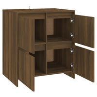 Thumbnail for Sideboard Braun Eichen-Optik 70x41x75 cm Holzwerkstoff