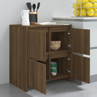 Thumbnail for Sideboard Braun Eichen-Optik 70x41x75 cm Holzwerkstoff