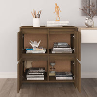 Thumbnail for Sideboard Braun Eichen-Optik 70x41x75 cm Holzwerkstoff