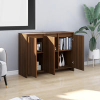 Thumbnail for Sideboard Braun Eichen-Optik 102x33x75 cm Holzwerkstoff