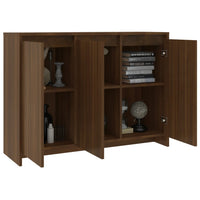 Thumbnail for Sideboard Braun Eichen-Optik 102x33x75 cm Holzwerkstoff