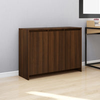 Thumbnail for Sideboard Braun Eichen-Optik 102x33x75 cm Holzwerkstoff