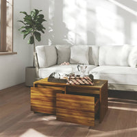 Thumbnail for Couchtisch Braun Eichen-Optik 90x50x41,5 cm Holzwerkstoff