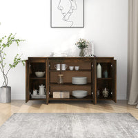 Thumbnail for Sideboard Räuchereiche 135x41x75 cm Holzwerkstoff