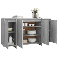 Thumbnail for Sideboard Grau Sonoma 135x41x75 cm Holzwerkstoff