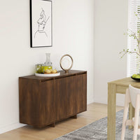 Thumbnail for Sideboard Braun Eichen-Optik 120x41x75 cm Holzwerkstoff