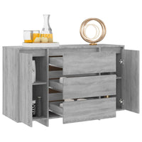 Thumbnail for Sideboard mit 3 Schubladen Grau Sonoma 120x41x75 cm