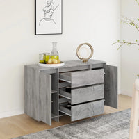 Thumbnail for Sideboard mit 3 Schubladen Grau Sonoma 120x41x75 cm
