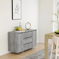 Thumbnail for Sideboard mit 3 Schubladen Grau Sonoma 120x41x75 cm