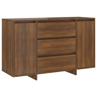 Thumbnail for Sideboard mit 3 Schubladen Braun Eichen-Optik 120x41x75 cm